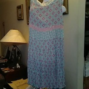 Apostrophe Mixed Print Maxi Skirt Sz 14 NWT